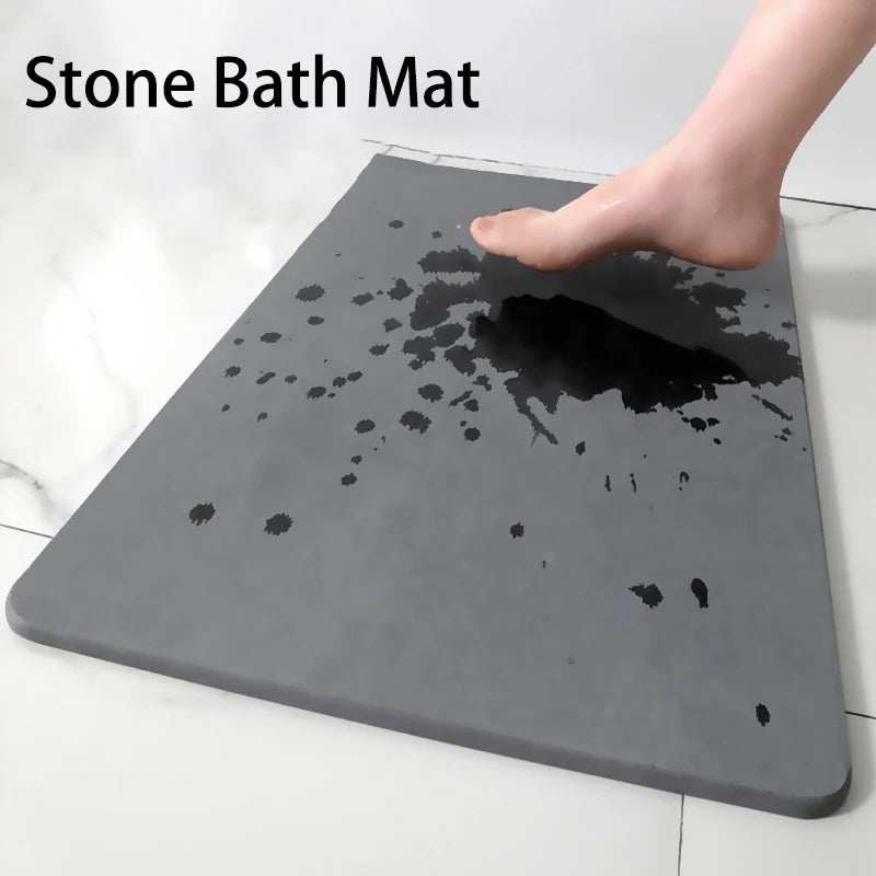 Super Absorbent Quick Drying Diatomite Carpet Quick Drying Diatomaceous Earth Bath Mats Non-Slip Shower Rug 2024